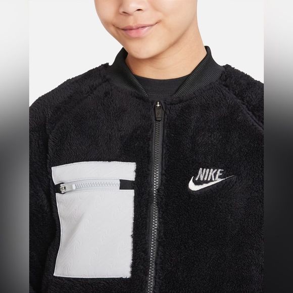 Nike Sportswear Big Kid’s Winterized Fleece Jacket - Picture 6 of 10